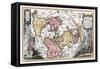 Map Showing Track of Magellan's Voyage around the World-null-Framed Stretched Canvas