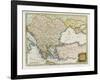 Map Showing Turkey in Europe and Its Neighbouring European States of the Balkans-T. Conder-Framed Art Print