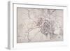 Map: Siege Of Atlanta 1864-null-Framed Giclee Print