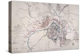 Map: Siege Of Atlanta 1864-null-Stretched Canvas