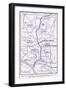 Map to Illustrate the Great Russian Advance in the Spring and Summer of 1916-null-Framed Giclee Print