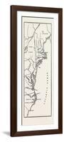 Map to Show Position of the Early Settlements in North America, 1870S-null-Framed Giclee Print