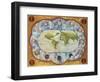 Map Tracing Magellan's World Voyage, Once Owned by Charles V, 1545-Battista Agnese-Framed Giclee Print