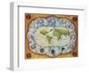 Map Tracing Magellan's World Voyage, Once Owned by Charles V, 1545-Battista Agnese-Framed Giclee Print