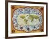 Map Tracing Magellan's World Voyage, Once Owned by Charles V, 1545-Battista Agnese-Framed Giclee Print