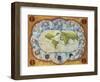 Map Tracing Magellan's World Voyage, Once Owned by Charles V, 1545-Battista Agnese-Framed Giclee Print
