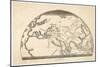 Map Tracing the Journeys Made by Marco Polo-null-Mounted Art Print