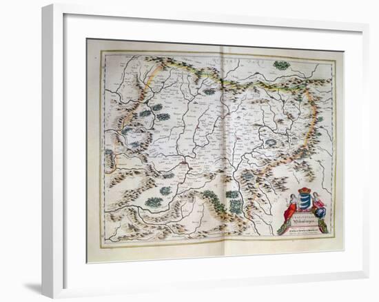 Map -Transylvania Sibenburgen-null-Framed Giclee Print