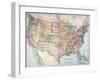 Map: United States, 1905-null-Framed Giclee Print