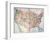 Map: United States, 1905-null-Framed Giclee Print