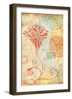 Map Wallflower I-Elizabeth Medley-Framed Art Print