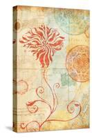 Map Wallflower I-Elizabeth Medley-Stretched Canvas