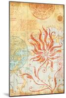 Map Wallflower II-Elizabeth Medley-Mounted Art Print