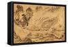 Map with a Russian Camp in Eastern Siberia, 1689-1722-null-Framed Stretched Canvas