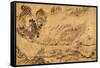 Map with a Russian Camp in Eastern Siberia, 1689-1722-null-Framed Stretched Canvas