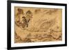 Map with a Russian Camp in Eastern Siberia, 1689-1722-null-Framed Giclee Print