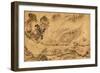Map with a Russian Camp in Eastern Siberia, 1689-1722-null-Framed Giclee Print