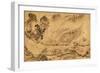 Map with a Russian Camp in Eastern Siberia, 1689-1722-null-Framed Giclee Print