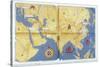 Map with the Route of the Journey in Travels of Marco Polo-null-Stretched Canvas