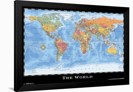 MAP - WORLD 17-null-Framed Poster