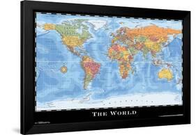 MAP - WORLD 17-null-Framed Poster