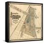 Map: World's Fair, 1893-null-Framed Stretched Canvas