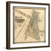 Map: World's Fair, 1893-null-Framed Giclee Print