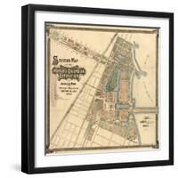 Map: World's Fair, 1893-null-Framed Giclee Print