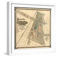 Map: World's Fair, 1893-null-Framed Giclee Print