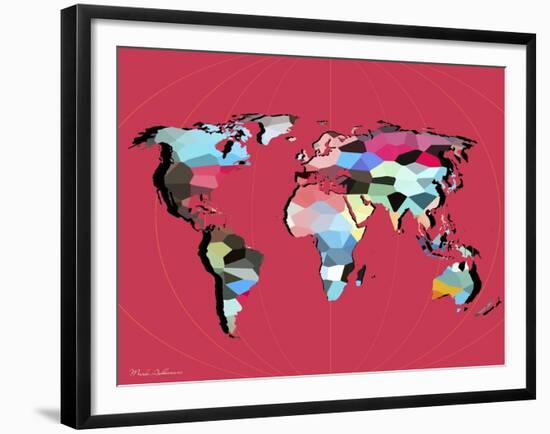 Map7-Mark Ashkenazi-Framed Giclee Print