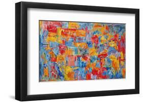 Map-Jasper Johns-Framed Art Print