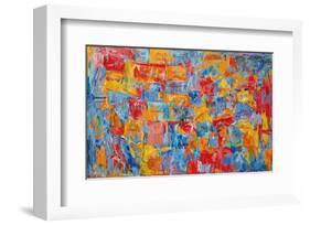 Map-Jasper Johns-Framed Art Print