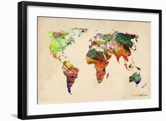 Map-Mark Ashkenazi-Framed Giclee Print