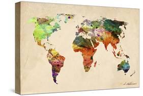 Map-Mark Ashkenazi-Stretched Canvas