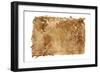 Map-SSilver-Framed Art Print