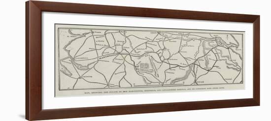 Map-null-Framed Giclee Print