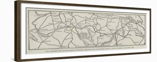 Map-null-Framed Giclee Print