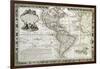 Mapa de America Meridiona y Septentrional, 1760-Louis Charles Desnos-Framed Giclee Print