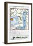 Mapa de México, Plano Laguna de Chalco, Biblioteca Lorenzana - Borbon, Toledo-José Antonio Alzate-Framed Giclee Print