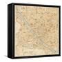 Mapa Di Firenze, 1896-Lorenzo Fiore-Framed Stretched Canvas