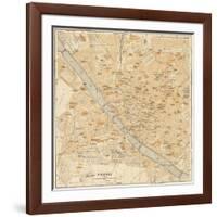 Mapa Di Firenze, 1896-Lorenzo Fiore-Framed Art Print