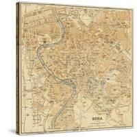 Mapa Di Roma, 1898-Lorenzo Fiore-Stretched Canvas