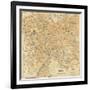 Mapa Di Roma, 1898-Lorenzo Fiore-Framed Art Print