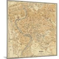 Mapa Di Roma, 1898-Lorenzo Fiore-Mounted Art Print