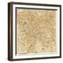 Mapa Di Roma, 1898-Lorenzo Fiore-Framed Art Print