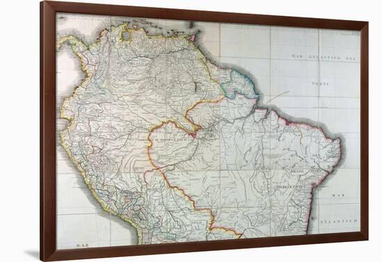 Mapa Geografico de America Meridional, 1799-Juan de la Cruz Cano y Olmedilla-Framed Giclee Print