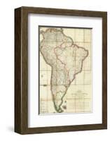 Mapa Geografico de America Meridional, c.1799-Juan De La Cruz Cano Y Olmedilla-Framed Art Print