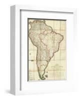 Mapa Geografico de America Meridional, c.1799-Juan De La Cruz Cano Y Olmedilla-Framed Art Print