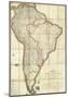 Mapa Geografico de America Meridional, c.1799-Juan De La Cruz Cano Y Olmedilla-Mounted Art Print