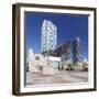 Mapfre Tower, Arts Tower, Peix, Fish sculpture by Frank Owen Gehry, Port Olimpic, Barcelona, Catalo-Markus Lange-Framed Photographic Print